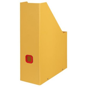 Iratpapucs, PP/karton, 95mm, LEITZ "Cosy Click&Store", melegsárga