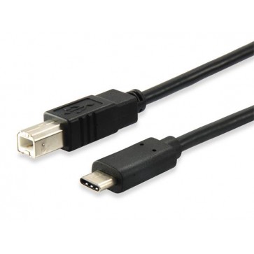 Átalakító kábel, USB-C-USB-B 2.0, 1m, EQUIP