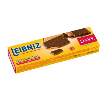 Keksz, 125g, Leibniz "Choco", étcsokoládés