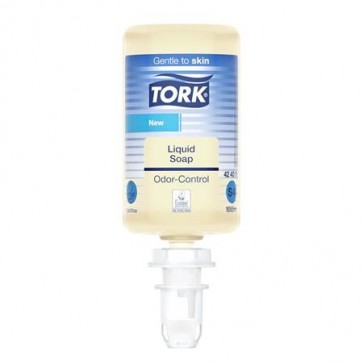 Folyékony szappan, 1 l, S4 rendszer, szagsemlegesítő, TORK "Odor-Control", átlátszó