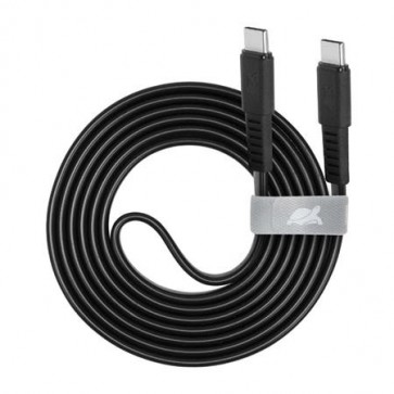 USB kábel, USB-C - USB-C, 1,2 m, RIVACASE "PS6005", fekete