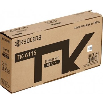 TK6115 Lézertoner ECOSYS M4125idn, M4132idn nyomtatóhoz, KYOCERA, fekete, 15k