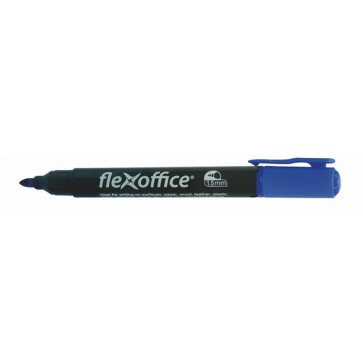 Alkoholos marker, 1,5 mm, kúpos, FLEXOFFICE "PM03", kék