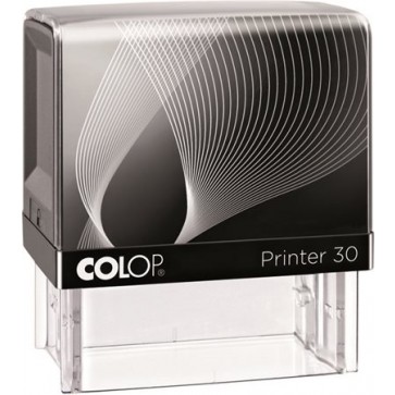 Bélyegző, COLOP "Printer IQ 30" fekete ház - fekete párnával