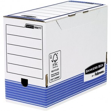 Archiválódoboz, 150 mm, "BANKERS BOX® SYSTEM by FELLOWES®", kék