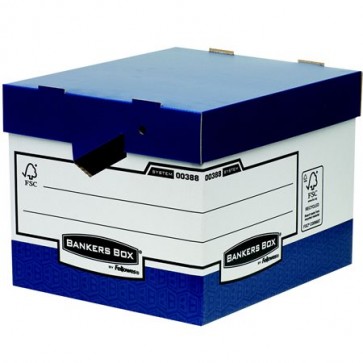 Archiválókonténer, karton, ergonomikus fogantyúkkal "BANKERS BOX® by FELLOWES®"