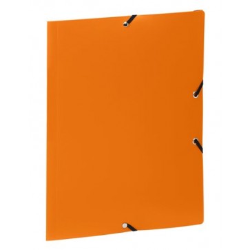 Gumis mappa, 15 mm, PP, A4, VIQUEL "Essentiel", narancssárga