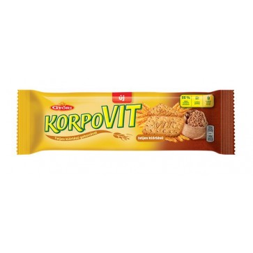 Korpovit keksz, 174 g, GYŐRI, teljes kiőrlésű