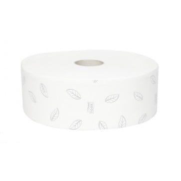 Toalettpapír, T1 rendszer, 2 rétegű, 26 cm átmérő, Advanced, TORK "Jumbo", fehér