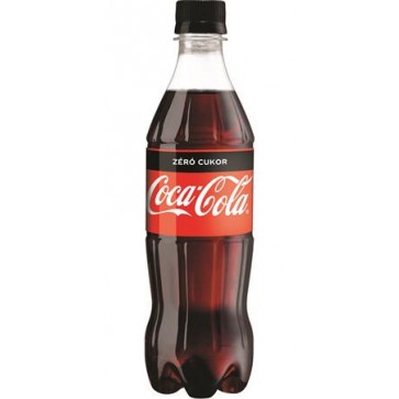 Üdítőital, szénsavas, 0,5 l, COCA COLA "Coca Cola Zero"