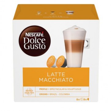 Kávékapszula, 8x2 db,  NESCAFÉ DOLCE GUSTO "Latte Macchiato"