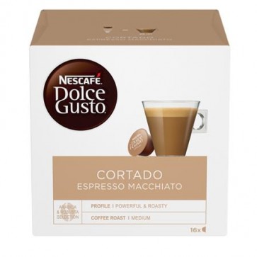Kávékapszula, 16 db,  NESCAFÉ DOLCE GUSTO "Cortado Espresso Macchiato "