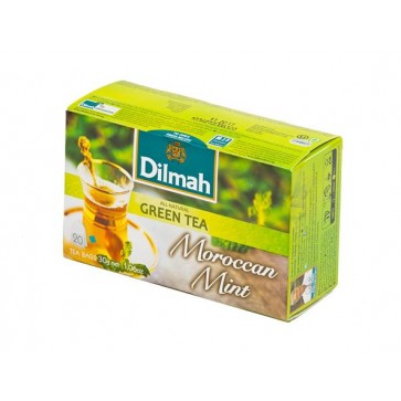 Zöld tea, 20x1,5g, DILMAH "Marokkói menta"