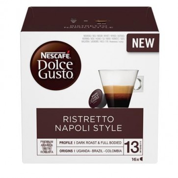 Kávékapszula, 16 db, NESCAFÉ DOLCE GUSTO "Espresso Napoli"