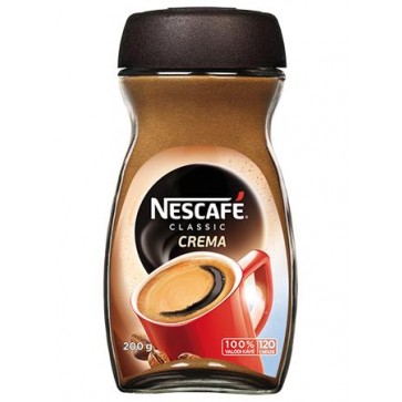Instant kávé, 200 g, üveges, NESCAFÉ "Classic Crema"