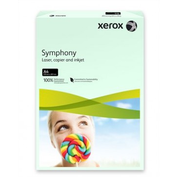 Másolópapír, színes, A4, 160 g, XEROX "Symphony", világoszöld (pasztell)