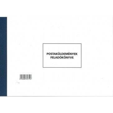Nyomtatvány, postaküldemények feladókönyve, 150 lap, A4, fekvő, PÁTRIA "C.7976-12/UJ"