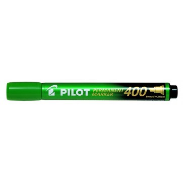 Alkoholos marker, 1,5-4 mm, vágott, PILOT "Permanent Marker 400", zöld