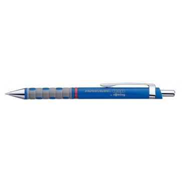 Golyóstoll, 0,8 mm, nyomógombos, kék tolltest, ROTRING "Tikky", kék
