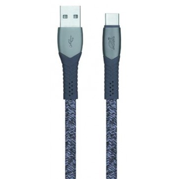 USB kábel, USB - USB-C, 1,2 m, RIVACASE "PS6102", szürke
