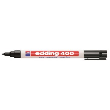 Alkoholos marker, 1 mm, EDDING "400", fekete