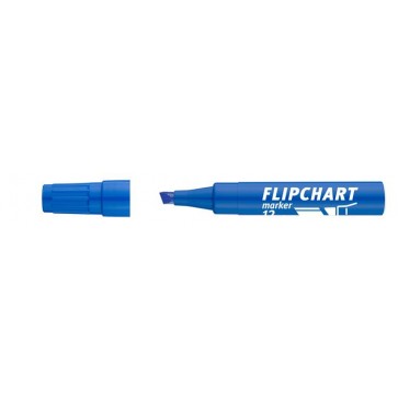 Flipchart marker, 1-4 mm, vágott, ICO "Artip 12", kék