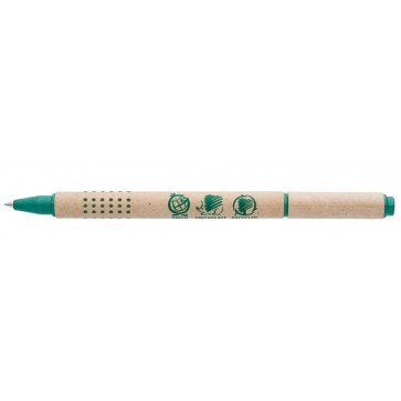 Golyóstoll, kupakos, papír tolltest, ICO "Green", kék