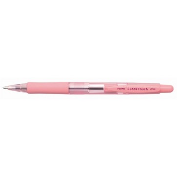 Golyóstoll, 0,7 mm, nyomógombos, rózsaszín tolltest, PENAC "SleekTouch", kék