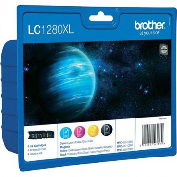 LC1280XLBCMY Tintapatron multipack MFC J6910DW, BROTHER, b+c+m+y, 1*2400 o., 3*1200 o.
