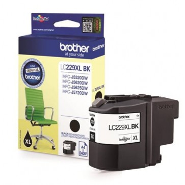 LC229XLB Tintapatron MFC-J5320DW, MFC-J5620DW nyomtatókhoz, BROTHER, fekete, 2400 oldal