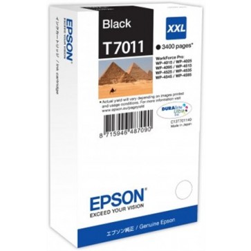 T70114010 Tintapatron Workforce Pro 4000, 4500 sorozat nyomtatókhoz, EPSON, fekete, 63,2 ml