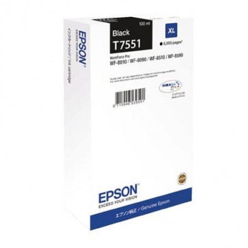 T755140 Tintapatron WF8590, 8510, 8090 nyomtatókhoz, EPSON, fekete, 100ml