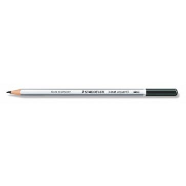 Akvarell ceruza, hatszögletű, STAEDTLER "Karat® aquarell 125", fekete