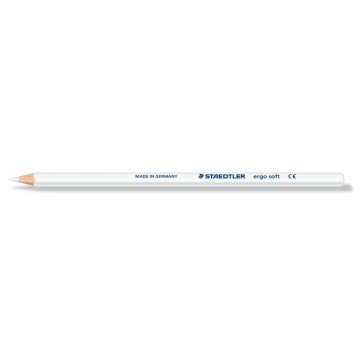 Színes ceruza, háromszögletű, STAEDTLER "Ergo Soft 157", fehér