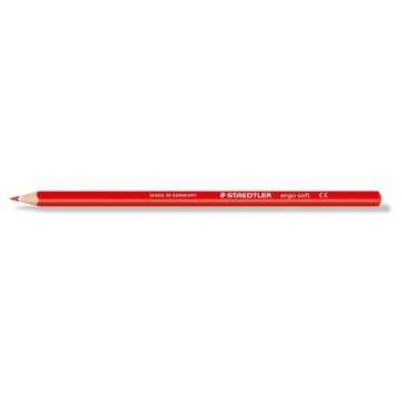Színes ceruza, háromszögletű, STAEDTLER "Ergo Soft 157", piros