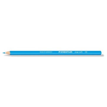 Színes ceruza, háromszögletű, STAEDTLER "Ergo Soft 157", világoskék
