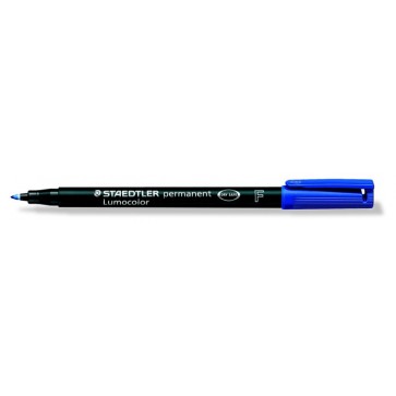 Alkoholos marker, OHP, 0,6 mm, STAEDTLER "Lumocolor® 318 F", kék