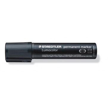 Alkoholos marker, 2-12 mm, vágott, STAEDTLER "Lumocolor® 388", fekete
