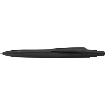 Golyóstoll, 0,5 mm, nyomógombos, fekete színű tolltest, SCHNEIDER "Reco", kék