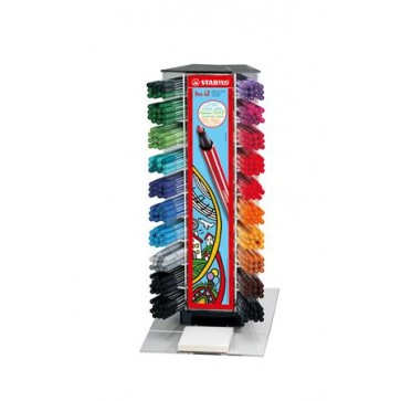 Rostirón display, 1 mm, STABILO "Pen 68", vegyes színek
