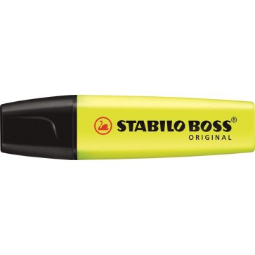 Szövegkiemelő, 2-5 mm, STABILO "BOSS original", sárga