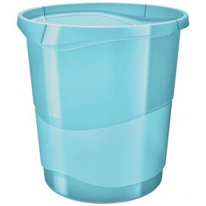 Papírkosár, 14 liter, ESSELTE "Colour`Breeze", áttetsző kék