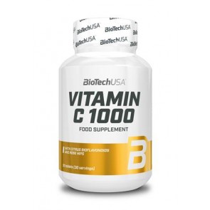 Étrend-kiegészítő tabletta, 30 tabletta, 1000mg C-vitaminnal, BIOTECH USA