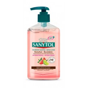 Antibakteriális folyékony szappan, 250 ml, SANYTOL "Konyhai"
