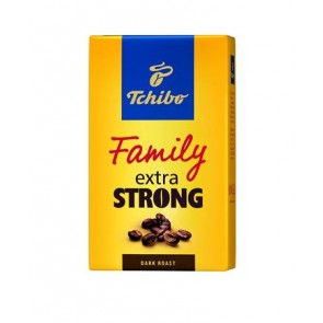 Kávé, pörkölt, őrölt, 250 g, TCHIBO "Family Extra Strong"