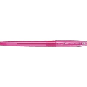 Golyóstoll, 0,22 mm, kupakos, PILOT "Super Grip G", rózsaszín