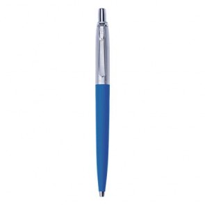 Golyóstoll, 0,8 mm, nyomógombos, tengerkék tolltest, PAX, kék