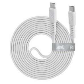 USB kábel, USB-C - USB-C, 2,1 m, RIVACASE "PS6005 W21", fehér