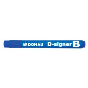 Táblamarker, 2-4 mm, kúpos, DONAU "D-signer B", kék