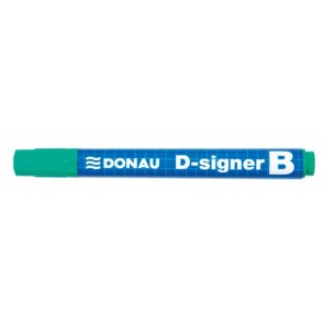 Táblamarker, 2-4 mm, kúpos, DONAU "D-signer B", zöld